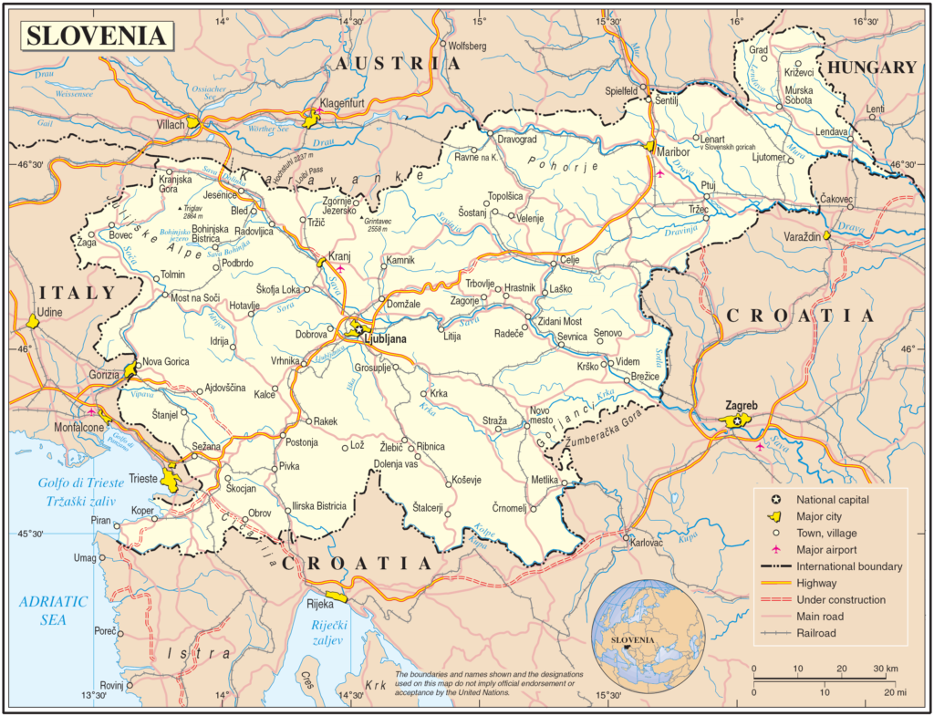 Navigate using a map | Slovenia holidays
