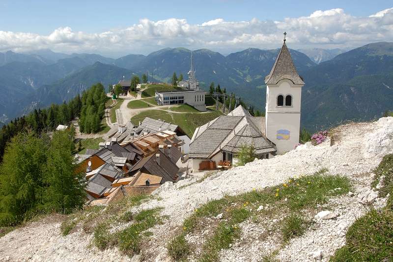 Monte Santo di Lussari - church