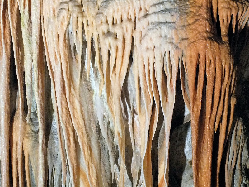 Postojna cave - drapery stalactites